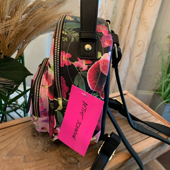 BETSEY JOHNSON DK FLORAL PUPPY MINI BACKPACK main image 10